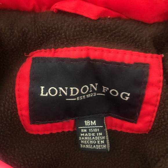 London Fog Quilted Fleece Lined Jacket 18mo - Picture 3 of 7